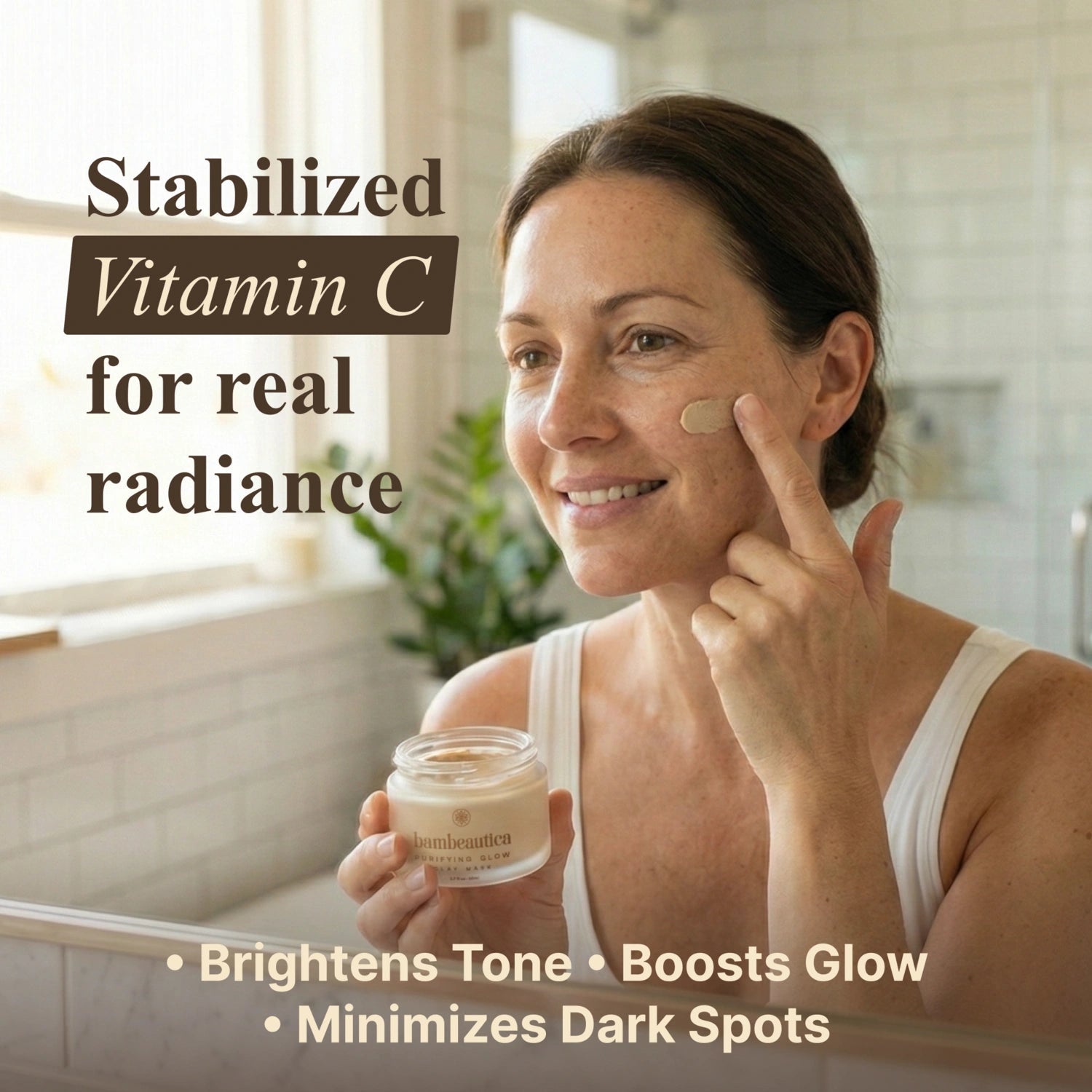 Purifying Glow Clay Mask - Cosmetics skincare product by Bambeautica
