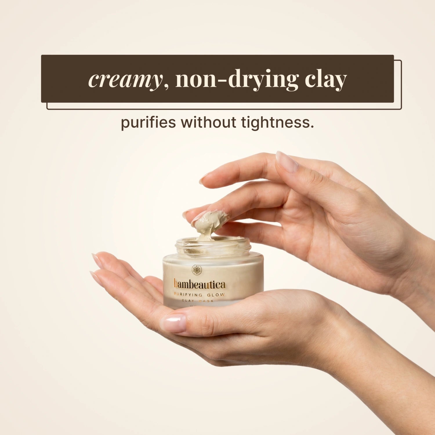 Purifying Glow Clay Mask - Cosmetics skincare product by Bambeautica