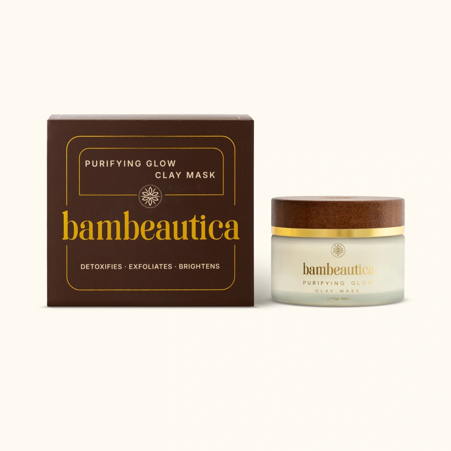 Purifying Glow Clay Mask - Cosmetics skincare product by Bambeautica