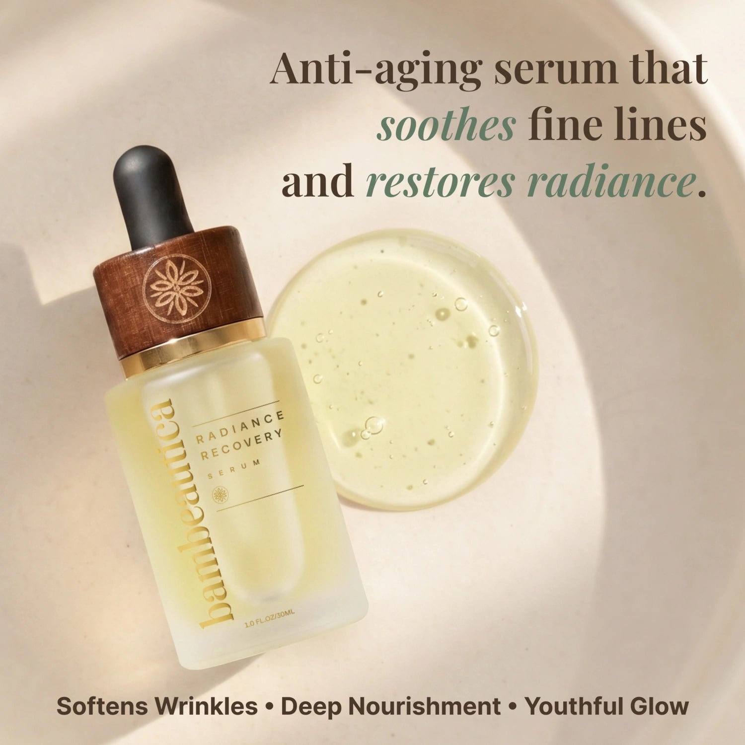 Radiance Recovery Serum - Cosmetics skincare product by Bambeautica