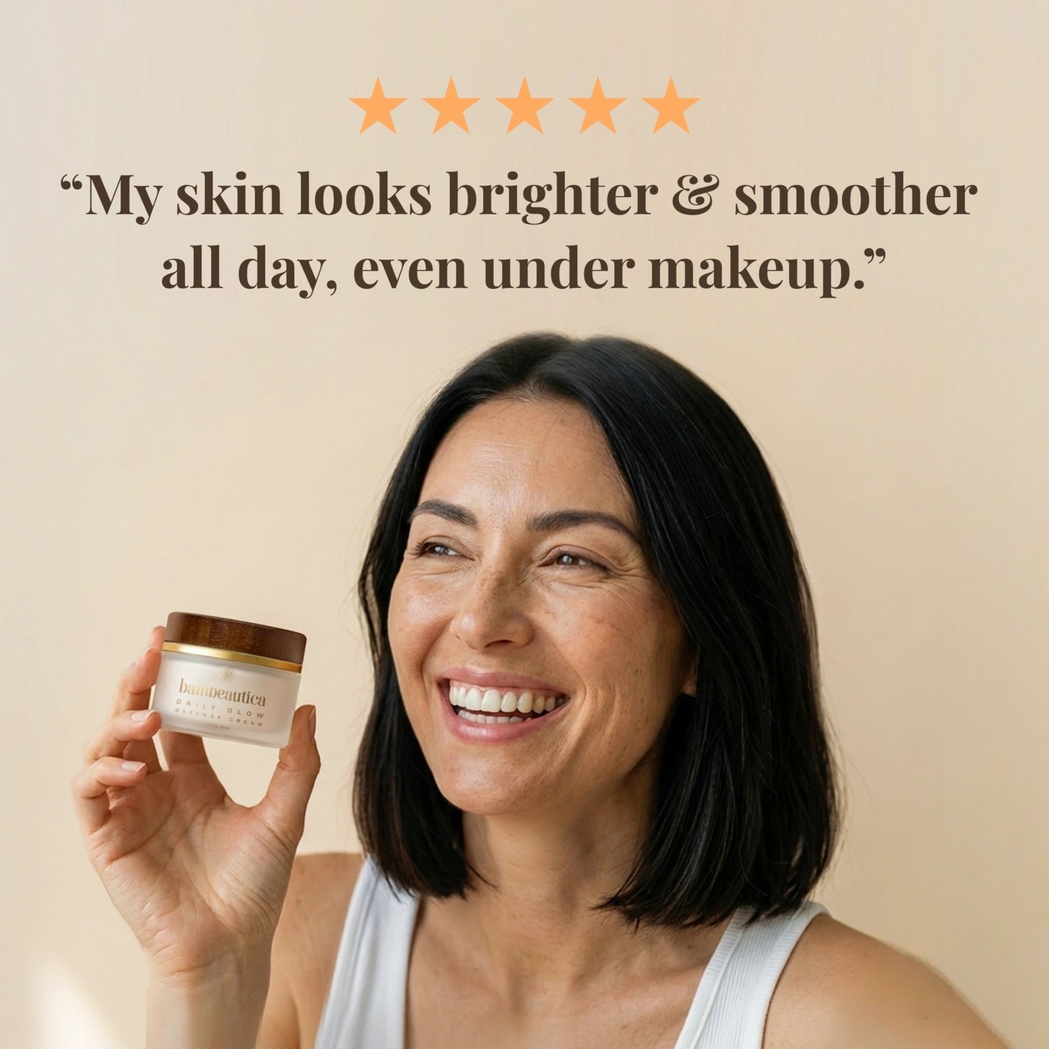 Daily Glow Defense Cream - Cosmetics skincare product by Bambeautica