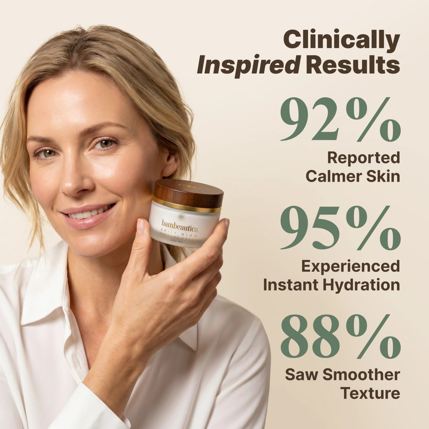 Daily Glow Defense Cream - Cosmetics skincare product by Bambeautica