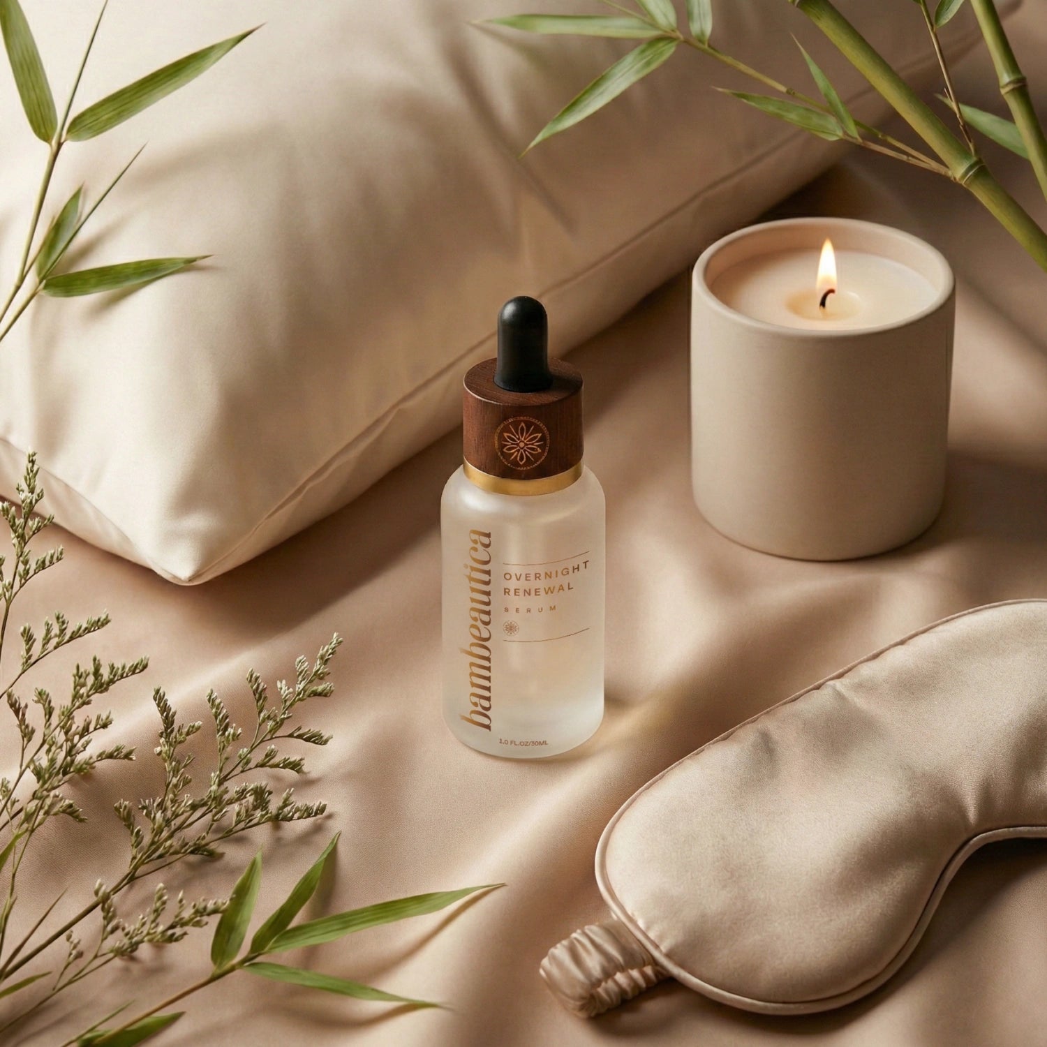 Overnight Renewal Serum - Cosmetics skincare product by Bambeautica