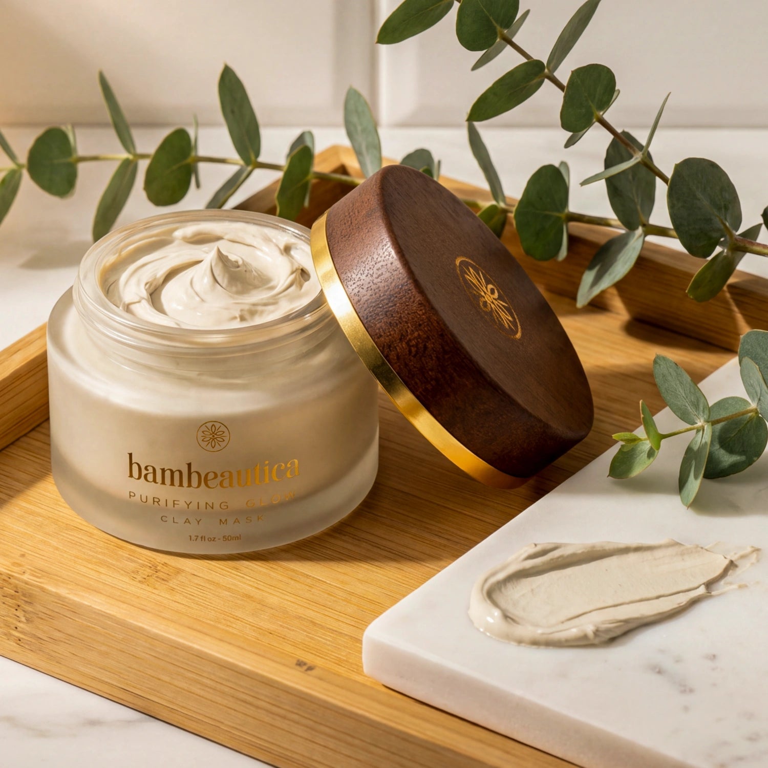 Purifying Glow Clay Mask - Cosmetics skincare product by Bambeautica